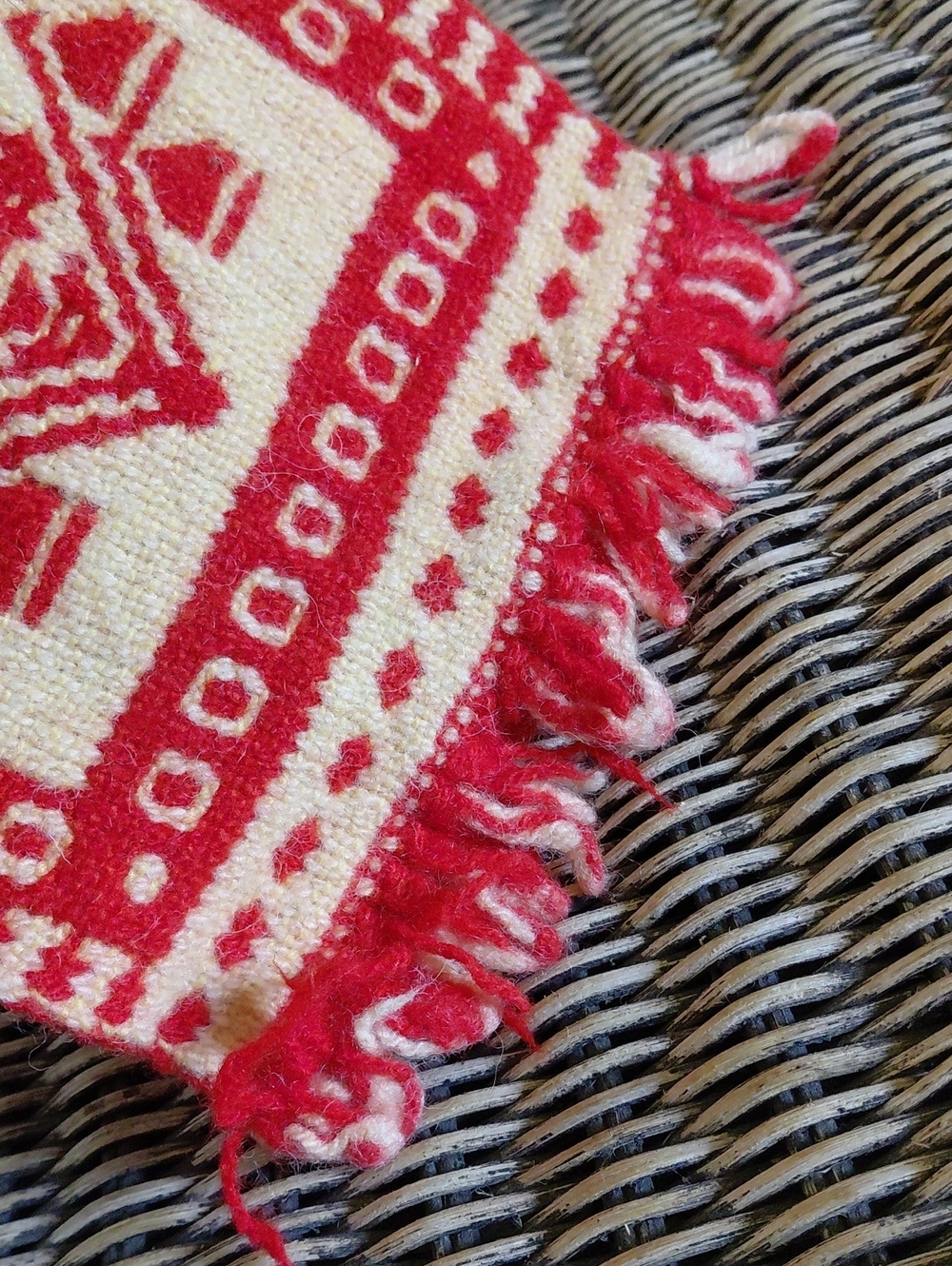Vintage Handmade Mini Rug - Picture 8 of 8